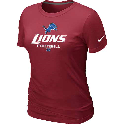 Nike Detroit Lions Women's Critical Victory NFL T-Shirt - Red